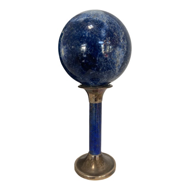 1970s Vintage Large Lapis Lazuli Sphere For Sale