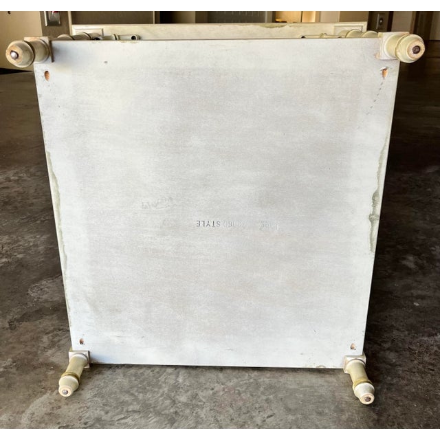 1970s Chinoiserie Faux Bamboo Fretwork and Cane Square Coffee Table For Sale - Image 11 of 13