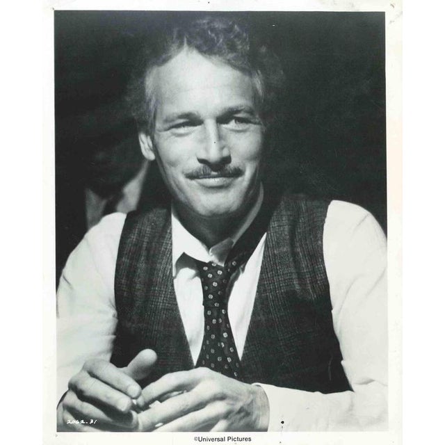Universal Studios Publicity Photographer, Paul Newman in The Sting, 1973, Silver Gelatin Print For Sale - Image 3 of 3