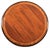 Handcrafted in Italy from solid walnut, this round dining table features a warm distressed finish accented by a...