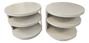1980s Saladino Spinning End Tables