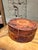 Rustic Round Lidded Box With a Mottled Brown and Black Finish For Sale In San Diego - Image 6 of 8