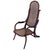 Rare late bent oak & cane "Easy Chair" No. 01 by Thonet featuring an elegant, sculptural frame crafted from warm-toned...