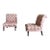 Pair of Martha Stewart for Bernhardt Tufted Slipper Chairs For Sale