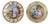 Pair of 19th Century Royal Vienna Hand-Painted Porcelain Plates For Sale
