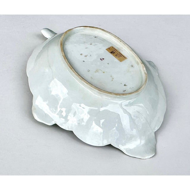 Chelsea Porcelain Trompe-L’Oeil Leaf Dish, Radish Plate Circa 1755 For Sale - Image 15 of 16