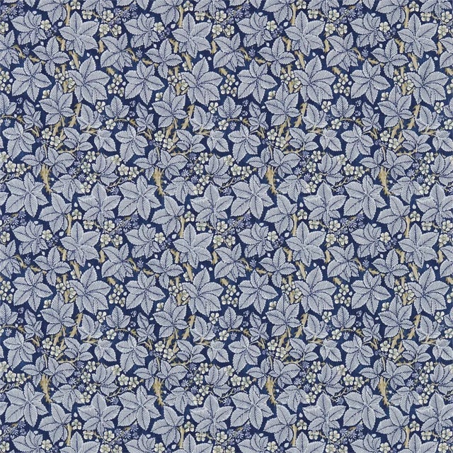 Morris & Co Bramble Fabric in Indigo/Mineral - a Sample For Sale