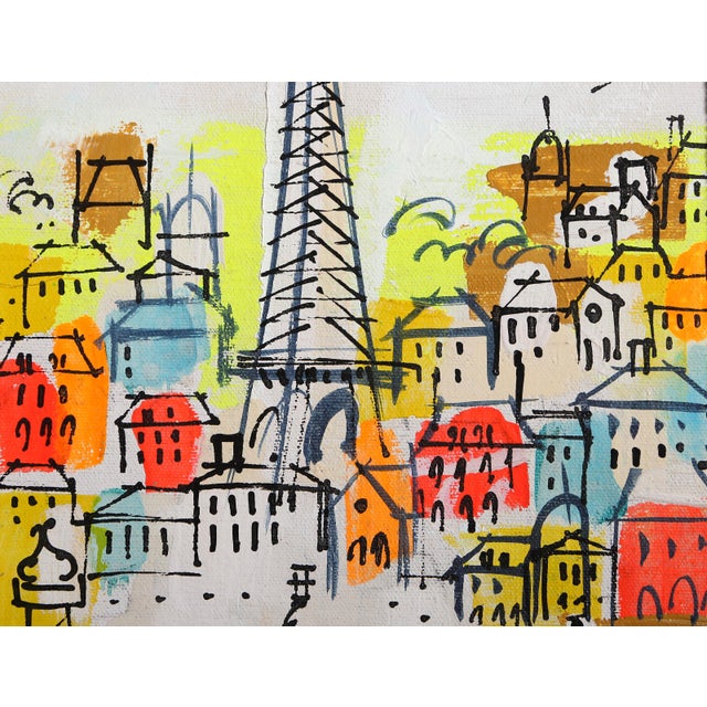 Eiffel Tower Plaza 3 by Charles Cobelle, French (1902–1994) Date: circa 1960 Acrylic on Canvas, signed l.r. Size: 10 x 8...