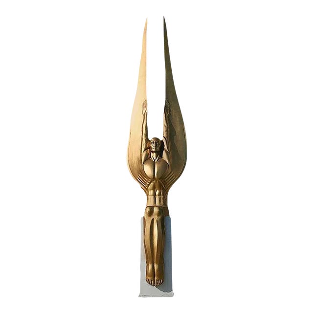 17' Tall Art Deco Style "Wings of the Republic" Angel Sculpture , 3 Available For Sale