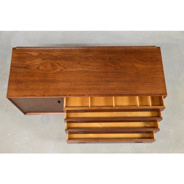 1960s Refinished Arne Vodder for Sibast 54” Teak Credenza For Sale In Boston - Image 6 of 11