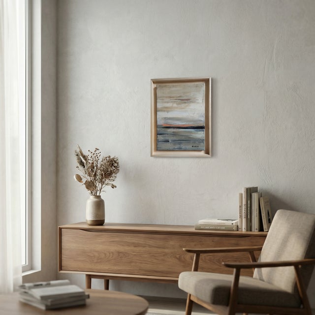 Lisiere Du Silence, Abstract Seaside, Contemporary, Minimalism, Framed by Sophie Dumont For Sale - Image 6 of 6