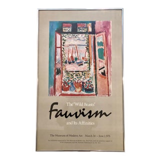 1976 Museum of Modern Art Matisse Fauvism Framed Poster For Sale