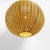 Faux Rattan Globe Pendant Light Small For Sale - Image 4 of 10
