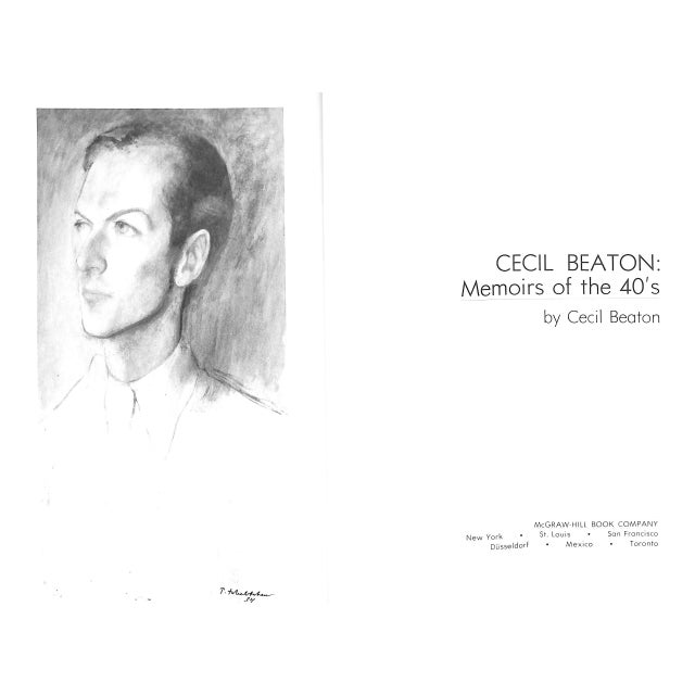 White "Cecil Beaton: Memoirs of the 40's" 1972 Beaton, Cecil (Inscribed) For Sale - Image 8 of 10