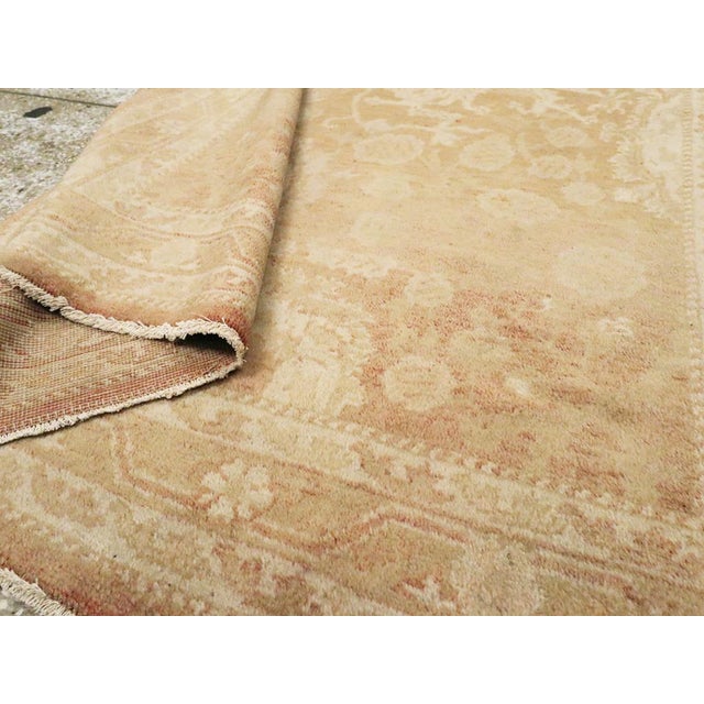 Galerie Shabab Collection Early 20th Century Indian Agra Accent Rug For Sale In New York - Image 6 of 6
