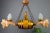 1960s German Carved Wood Two-Light Wine Cellar Chandelier For Sale - Image 5 of 18