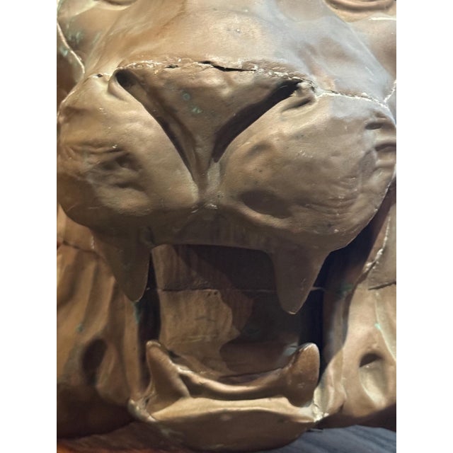 19th Century Copper Lion Victorian Ceiling Corice Piece For Sale - Image 14 of 18