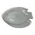 Vintage 1970s Arcoroc Clear Glass “Poisson” Textured Fish Platter Made in France For Sale