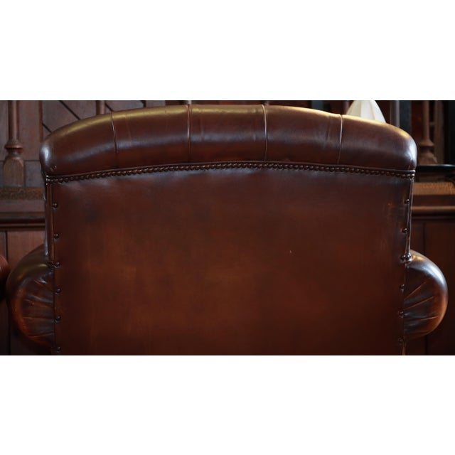 Bulgari Club Chairs in Leather from George Smith, 2010s, Set of 2 For Sale - Image 3 of 18
