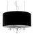 Glass Crystal Shadow Pendant Light in Chrome and Crystal by Aggiolight For Sale - Image 7 of 7