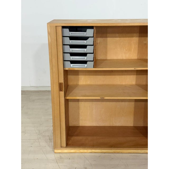 Danish Roller Shutter Cabinet For Sale - Image 6 of 16