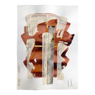 "Study of Muted Magenta" Contemporary Abstract Painting by Laura Deems