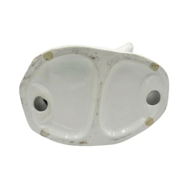 Vintage Greyhound Dog White Ceramic Statue For Sale - Image 12 of 12