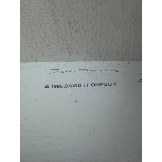 Vintage Trompe L’Oeil Folk Art “Charleston House” Cabinet by David Thompson For Sale - Image 11 of 12