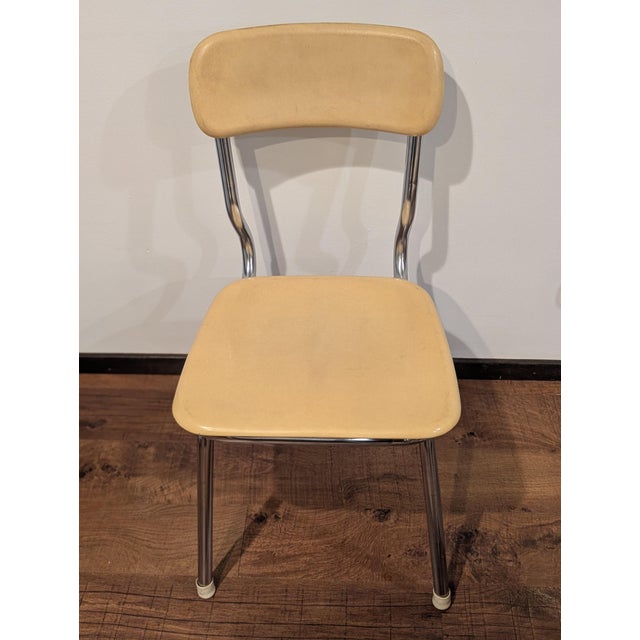 Vintage Heywood-Wakefield Heywoodite Chairs Set of 4 MCM Chrome School Dining For Sale - Image 11 of 12