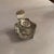 English 1900s British Sterling Silver Capped Shield Form Cut Crystal Inkwell For Sale - Image 3 of 8