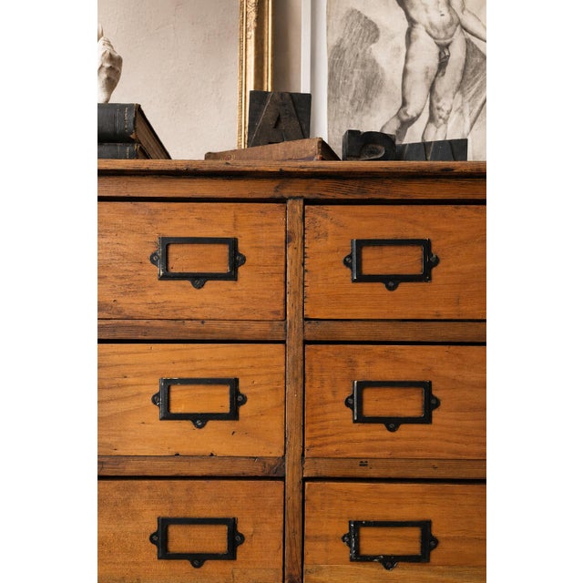 Antique English Pine Shop Chest of Drawers, UK, 1890s For Sale - Image 11 of 16