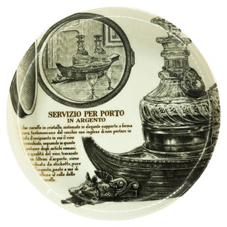 Servizio Per Porto Plate by Piero Fornasetti for Martini & Rossi, 1960s For Sale