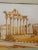 Orange Vintage Roman Ruins Watercolor Painting Signed Bollazzi For Sale - Image 8 of 13