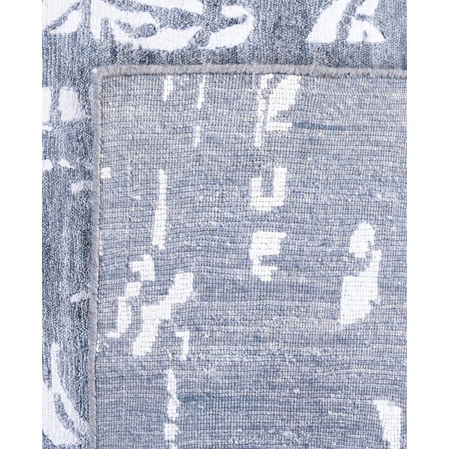 2010s Modern, One-of-a-Kind Hand-Knotted Area Rug - Ivory, 7' 10" x 10' 1" For Sale - Image 5 of 8