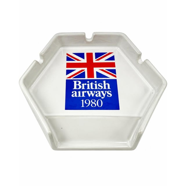 Vintage British Airways 1980 Ceramic Ashtray Dish For Sale - Image 10 of 11