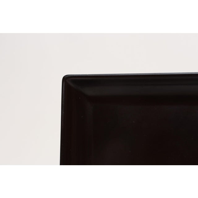 Mid-Century Black Resin Inlaid Shell and Metal Golf Motif "Birdie" Tray by Couroc For Sale - Image 12 of 16