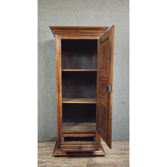 Brown Antique Wooden Wardrobe, 1800s For Sale - Image 8 of 10