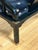 Art Deco Vintage James Mont Style Black Lacquer & Brass Horseshoe Ming Chair by Century For Sale - Image 3 of 4