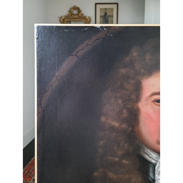 Antique 18th Century Oil Painting Portrait Follower of Sir John Baptist Medina - Unsigned For Sale - Image 9 of 17