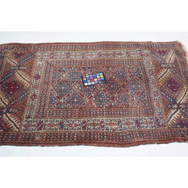 Textile Antique Turkmen Rug 2'11'' x 4'5'' For Sale - Image 7 of 9