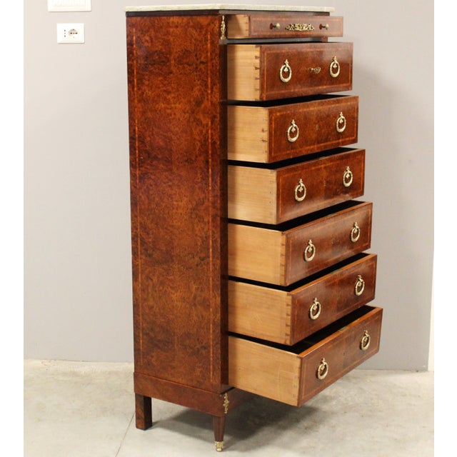 19th Century Napoleon III Weekly Chest of Drawers For Sale - Image 6 of 18