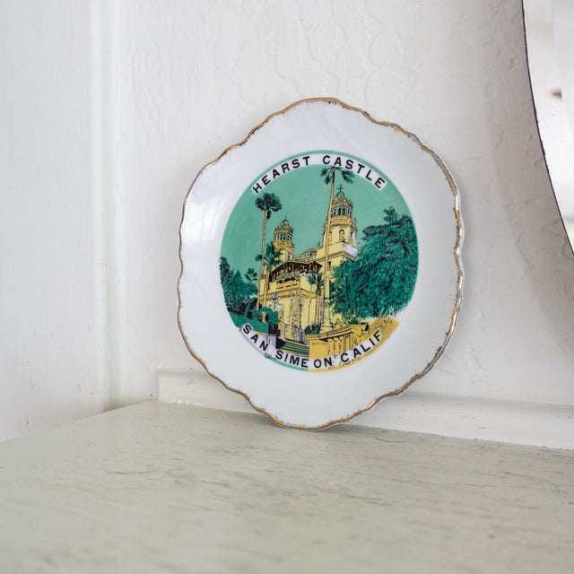 Hearst Castle San Simeon California Decorative Souvenir Plate For Sale - Image 4 of 5