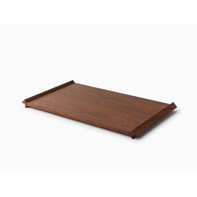 Wood Minimalist Tray in Walnut by Rui Alves For Sale - Image 7 of 7