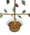 French Vintage Italian Tole Espalier / Espaliered Strawberry Tree Sculpture, Vine/ Plant / Fruit Tree in Barrel Form Pot For Sale - Image 3 of 7