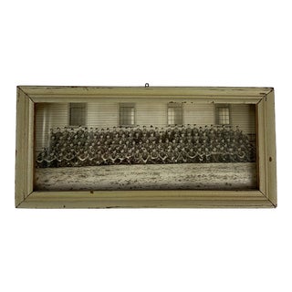 Antique Panoramic Group Photo, Framed For Sale