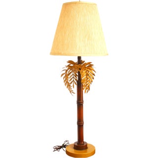 Mid-Century Modern Bamboo Lamp For Sale