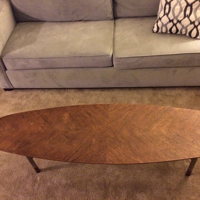 MidCentury Danish Surfboard Coffee Table Chairish