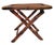 1960s Mid-Century Burnt Tortoise Bamboo Folding Plant Stand or Accent Table For Sale - Image 5 of 10
