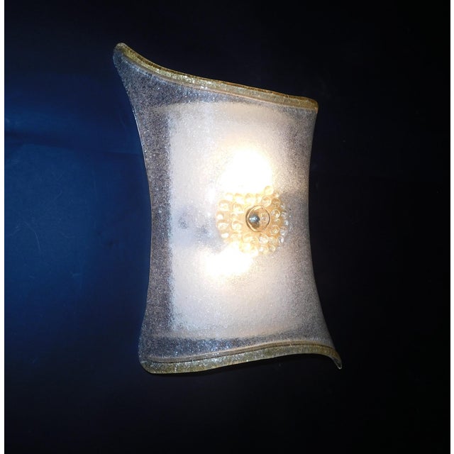 Gold 1960s Rectangular Graniglia Sconce For Sale - Image 8 of 12