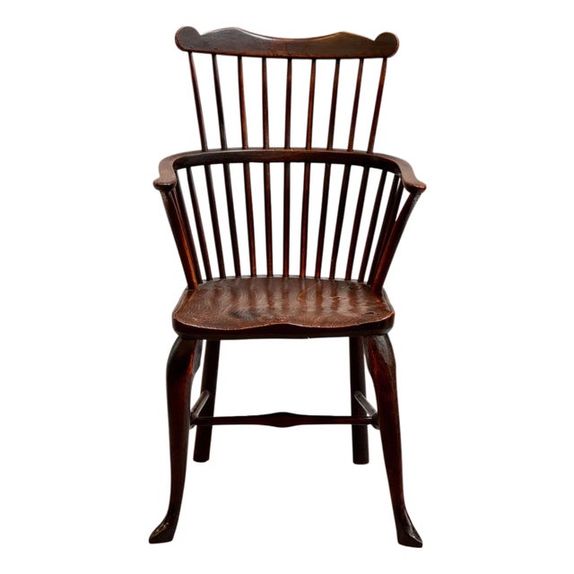 18th Century “Comb Back” English Windsor Armchair For Sale